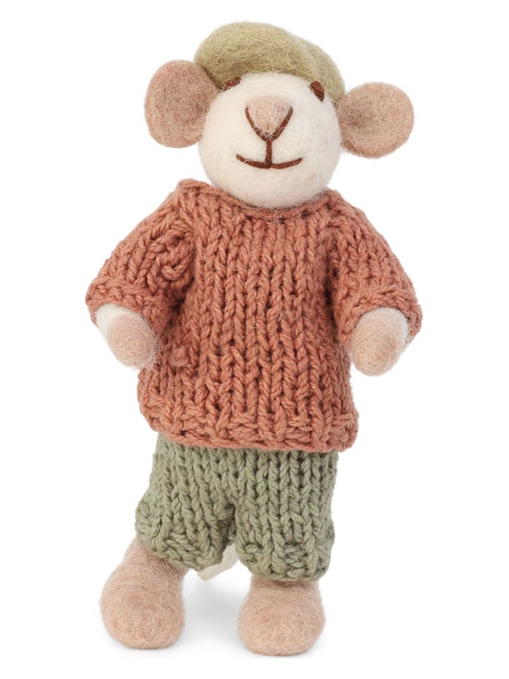 Gry & Sif Figurka dekoracyjna w kolorze kremowo-pomarańczowo-zielonym - dł. 11 cm rozmiar: onesize