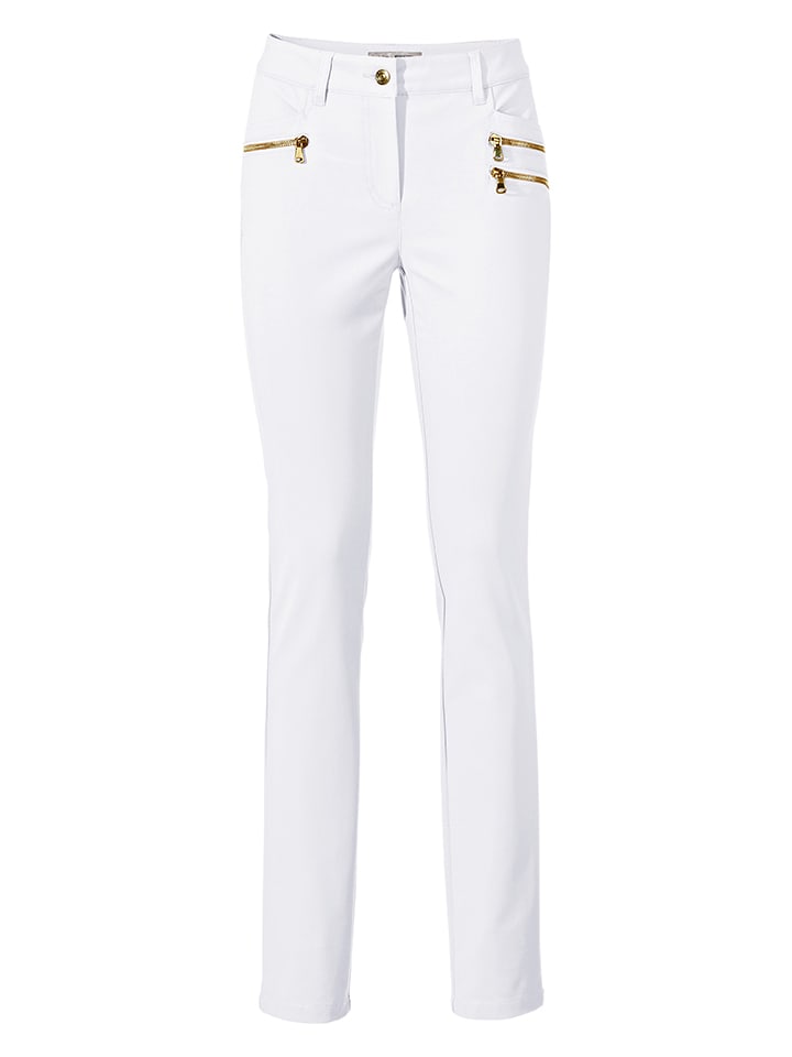 Heine Spodnie w kolorze białym rozmiar: W17