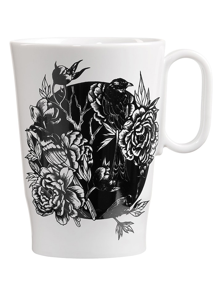 RITZENHOFF Kubek w kolorze biało-czarnym do kawy - 335 ml rozmiar: onesize