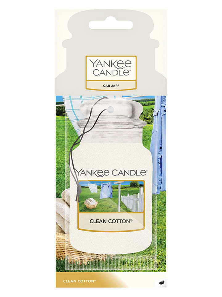 Yankee Candle Zapach do samochodu "Car Jar" - Clean Cotton rozmiar: onesize
