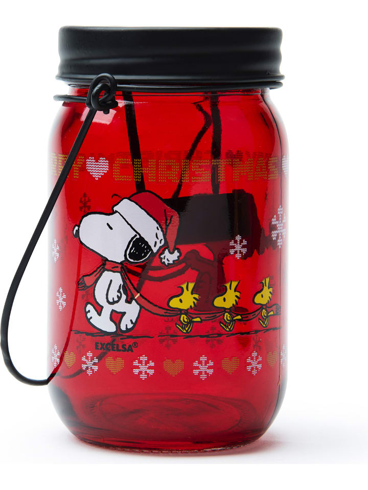 Trendy Kitchen by EXCÉLSA Lampion "Peanuts" w kolorze czerwonym - wys. 13 x Ø 7,5 cm rozmiar: onesize
