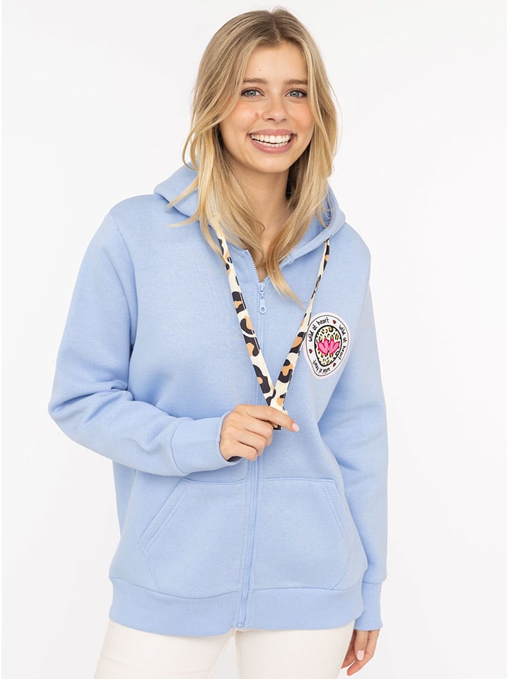 Zwillingsherz Bluza "Leo" w kolorze błękitnym rozmiar: L/XL