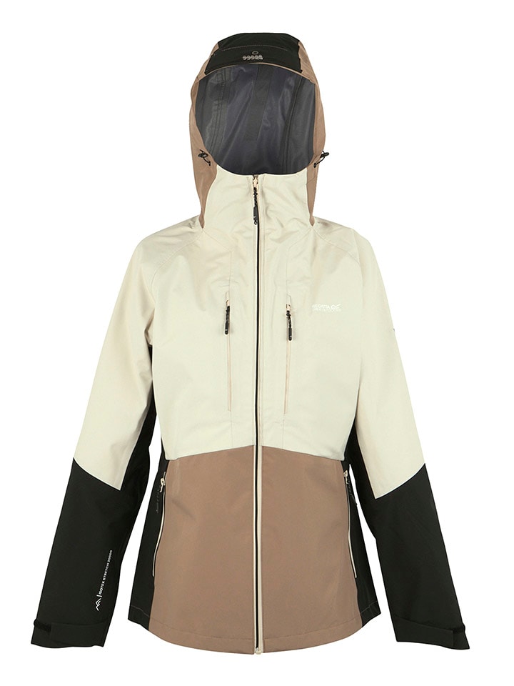 Regatta Kurtka funkcyjna 3w1 "Carletta" w kolorze kremowo-czarnym rozmiar: 46