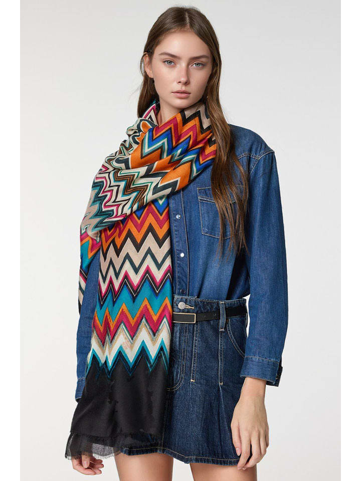 Lucky Bees Szal ze wzorem - 180 x 50 cm rozmiar: onesize