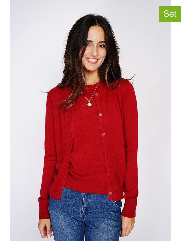 C& Jo 2-częściowy zestaw w kolorze czerwonym rozmiar: 38