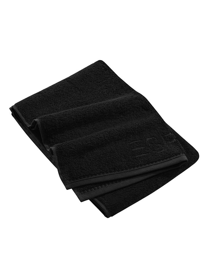 ESPRIT Ręcznik "Modern Solid" w kolorze czarnym do rąk rozmiar: 50x100 cm