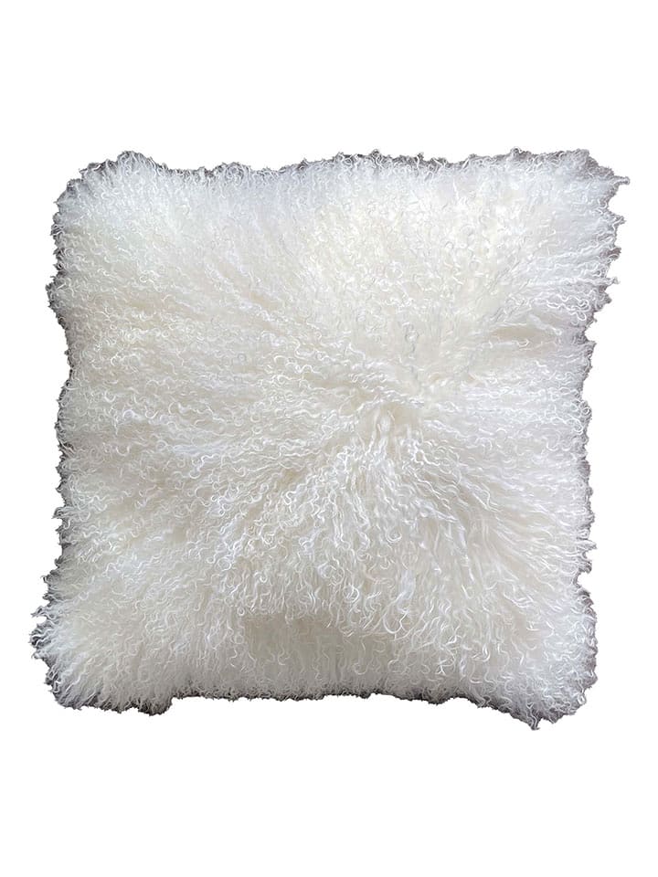 Kaiser Naturfellprodukte Wełniana poduszka "Tibet" w kolorze kremowym - 45 x 45 cm rozmiar: 45x45 cm