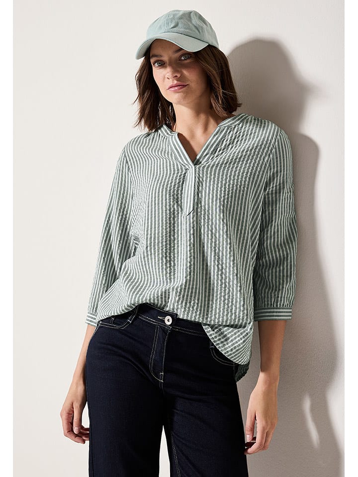 Cecil Bluzka w kolorze zielono-białym rozmiar: M