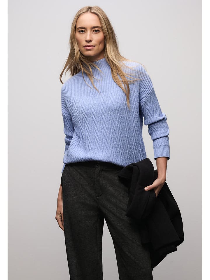 Street One Sweter w kolorze błękitnym rozmiar: 44