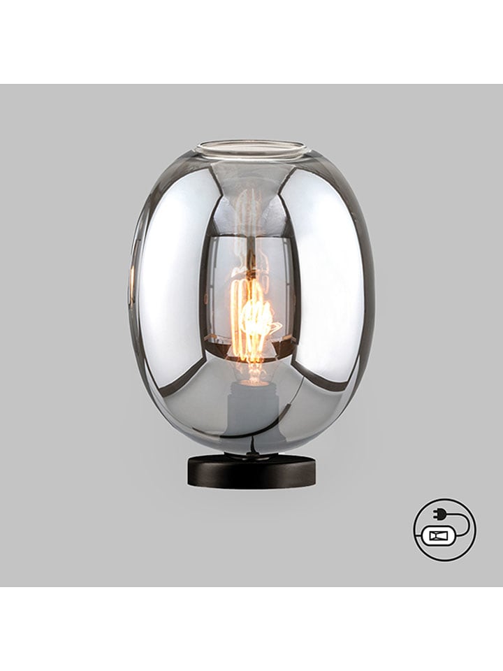 FISCHER & HONSEL Lampa stołowa "Nayla" w kolorze czarnym - wys. 27 x Ø 21 cm rozmiar: onesize