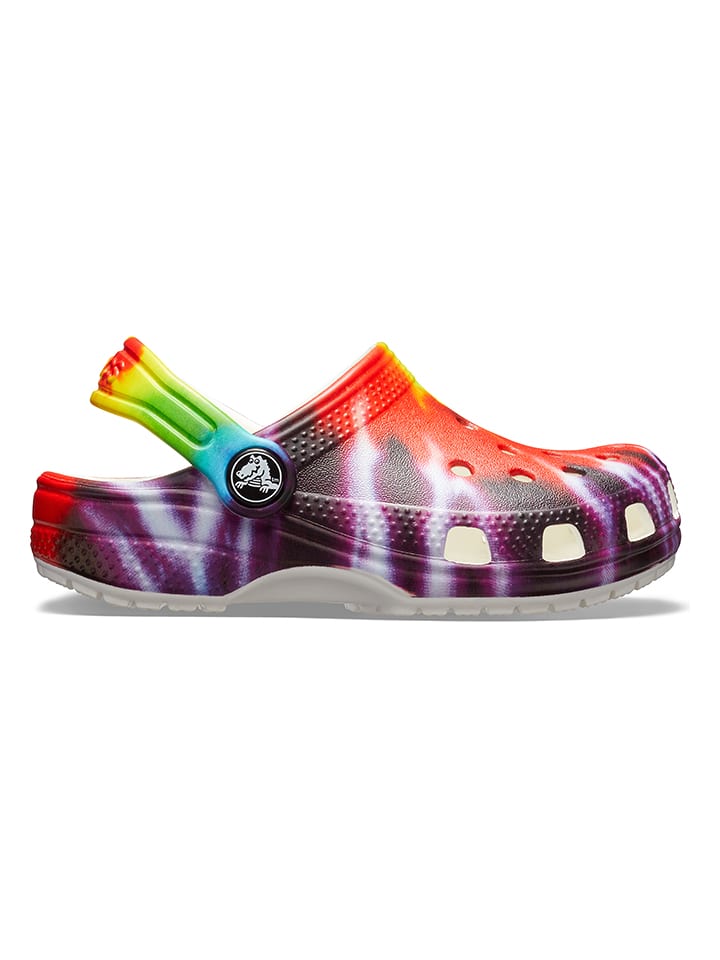 Crocs Chodaki "Classic TieDye" w kolorze białym ze wzorem rozmiar: 20/21