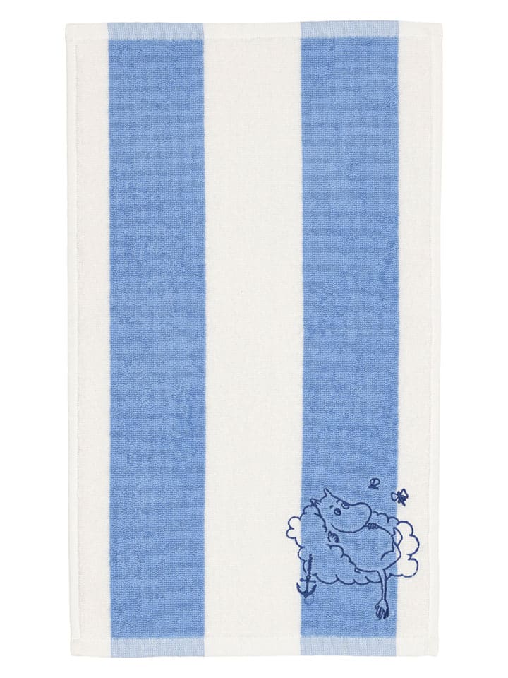 Moomin Ręcznik "Snorkm" w kolorze biało-niebieskim dla gości - 50 x 30 cm rozmiar: onesize