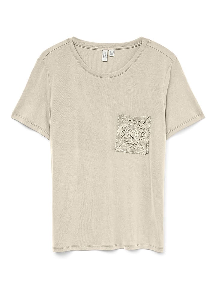 Vero Moda Koszulka w kolorze beżowym rozmiar: XS