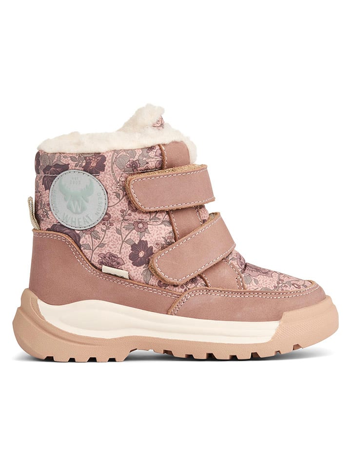 Wheat Botki zimowe w kolorze jasnoróżowym rozmiar: 25