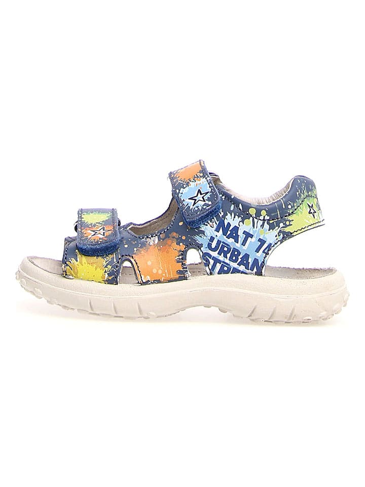 Naturino Skórzane sandały "Sokanon" ze wzorem rozmiar: 26