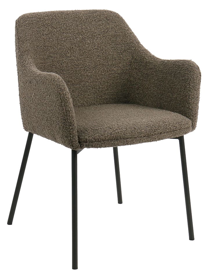 House Nordic Krzesło "Melilla" w kolorze brązowo-czarnym do jadalni - 56 x 79,5 x 57 cm rozmiar: onesize