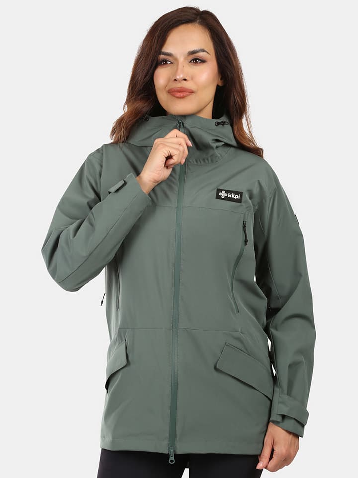 Kilpi Płaszcz funkcyjny "Ayra" w kolorze khaki rozmiar: 36