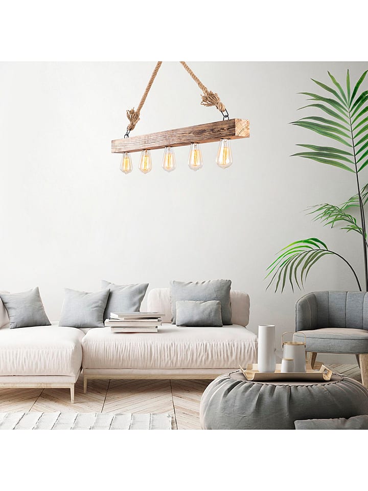 Opviq Lampa wisząca "Erebos" w kolorze jasnobrązowym - 100 x 7 cm rozmiar: onesize