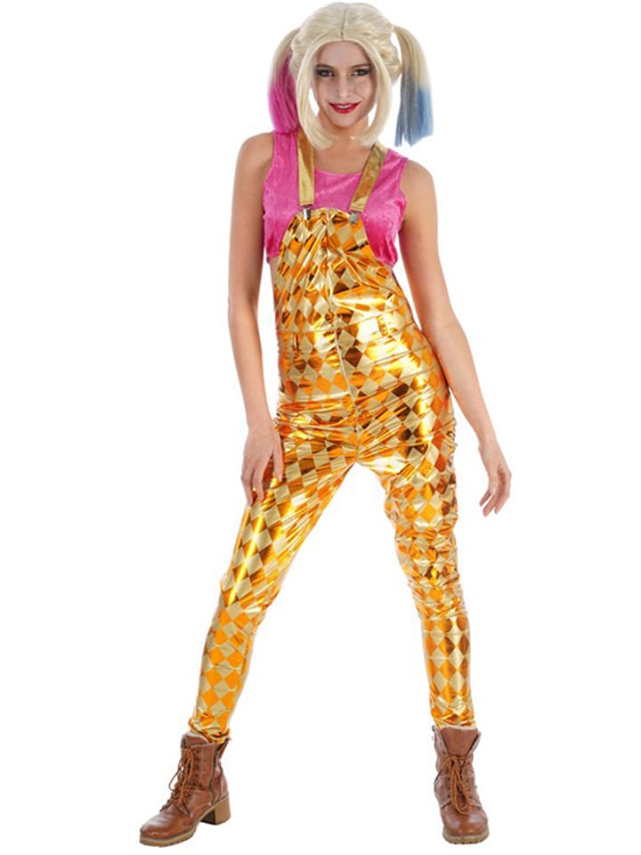 CHAKS 2-częściowy kostium "Mrs Crazy" w kolorze złoto-różowym rozmiar: S