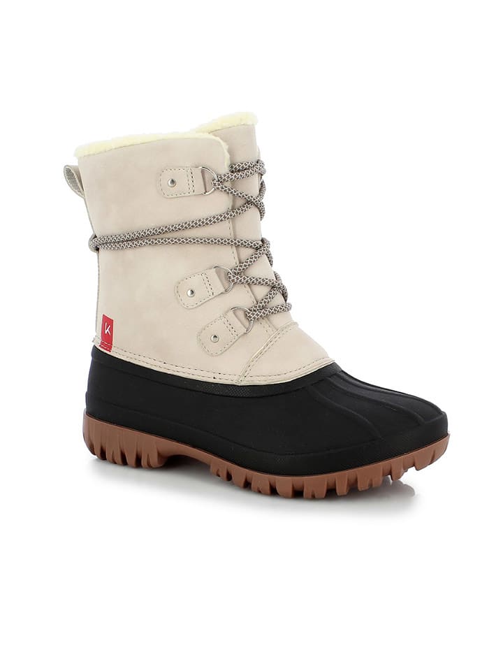 Kimberfeel Kozaki zimowe "Hortence" w kolorze kremowo-czarnym rozmiar: 41