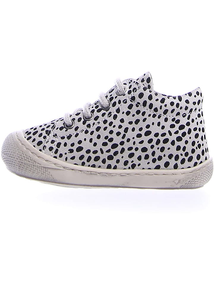 Naturino Skórzane buty "Cocoon" w kolorze czarno-białym do nauki chodzenia rozmiar: 20