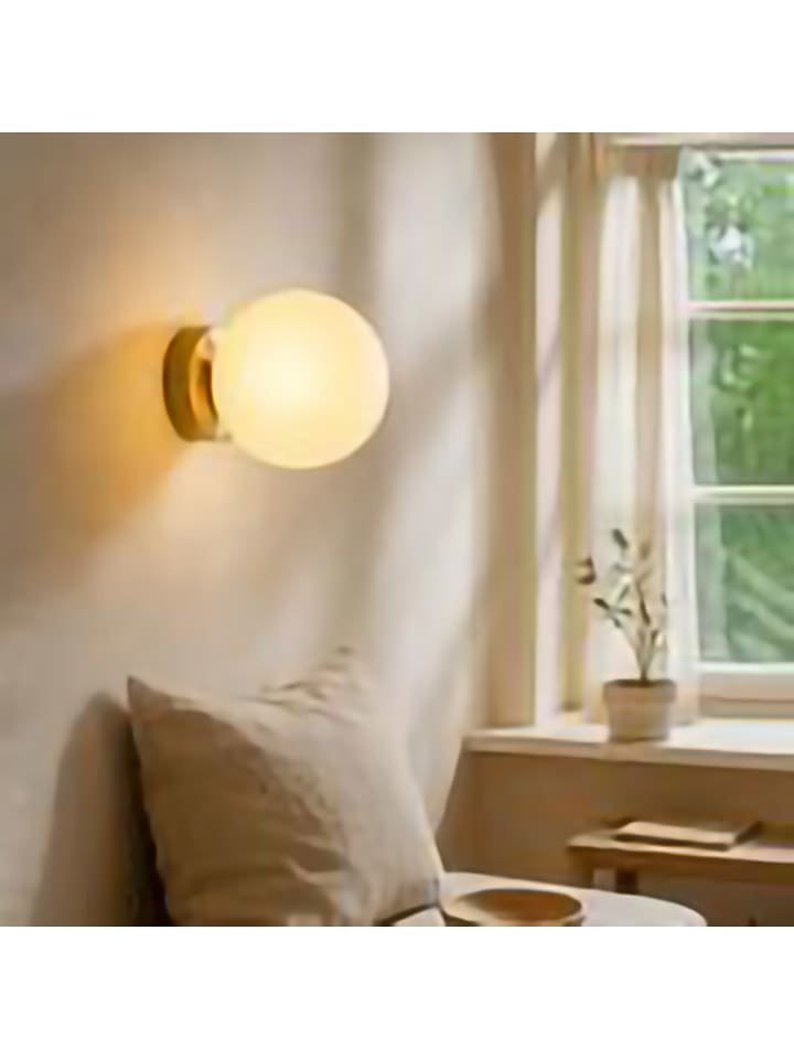 Opviq Lampa ścienna w kolorze złoto-białym - wys. 22 x Ø 15 cm rozmiar: onesize