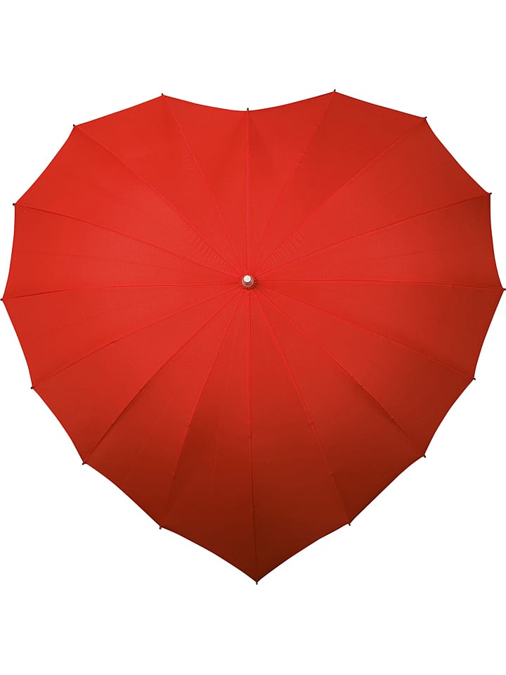 FALCONETTI Parasol "Heart" w kolorze czerwonym - Ø 107 cm rozmiar: onesize