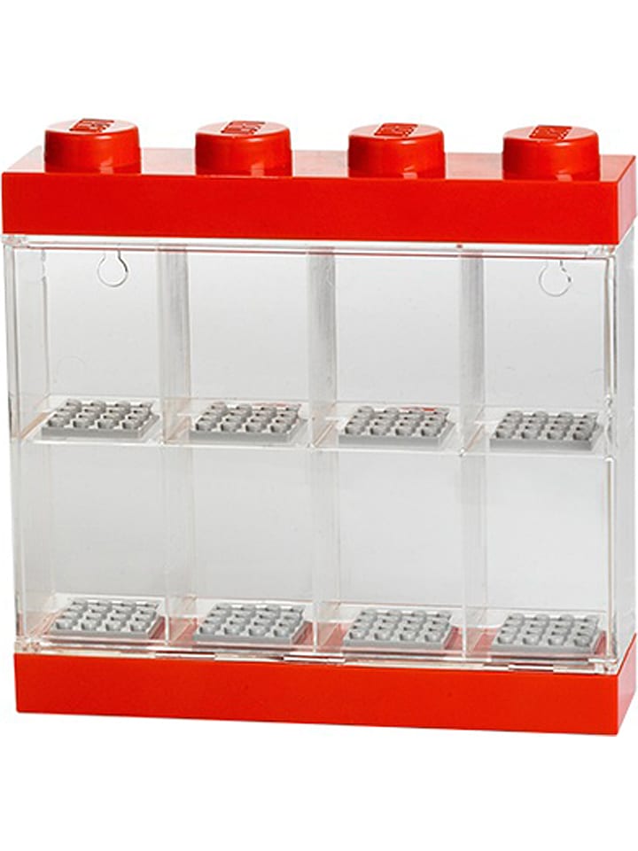 LEGO Pojemnik w kolorze czerwonym na figurki - 19,1 x 18,4 x 4,7 cm rozmiar: onesize
