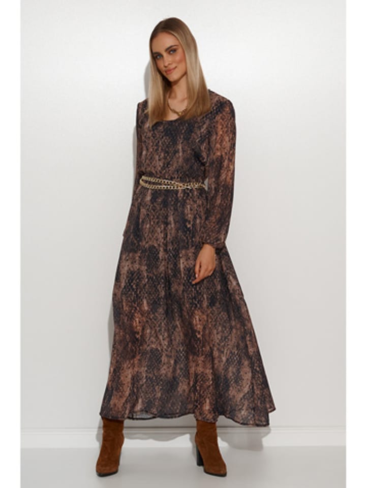Makadamia Sukienka w kolorze brązowym rozmiar: 36/38