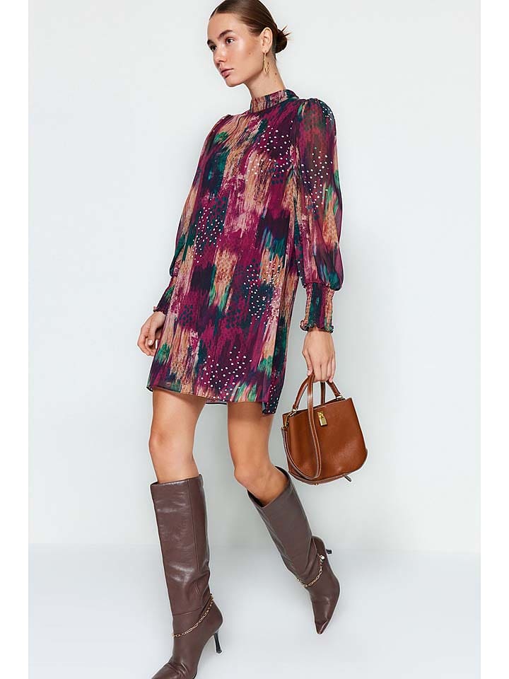 trendyol Sukienka ze wzorem rozmiar: 40