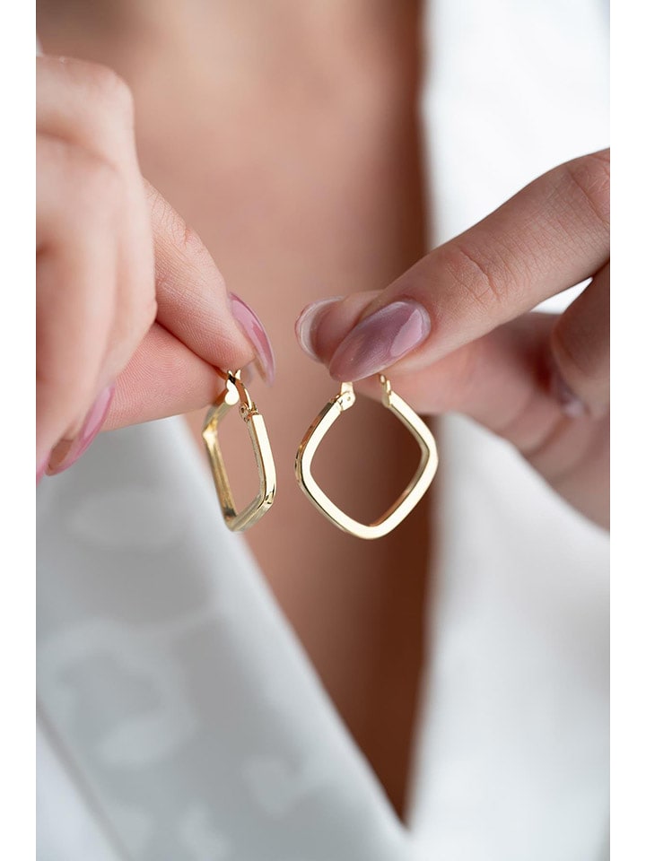 Heliophilia Pozłacane kolczyki-kreole rozmiar: onesize