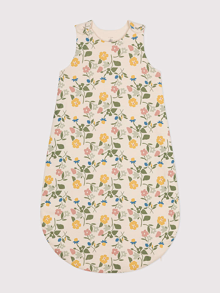 PETIT BATEAU Śpiworek w kolorze kremowo-zielono-jasnoróżowym rozmiar: 92