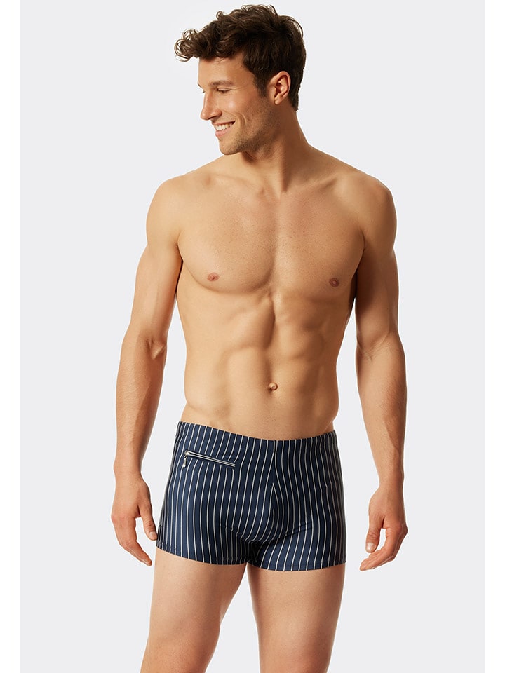 Schiesser Kąpielówki w kolorze granatowym rozmiar: M