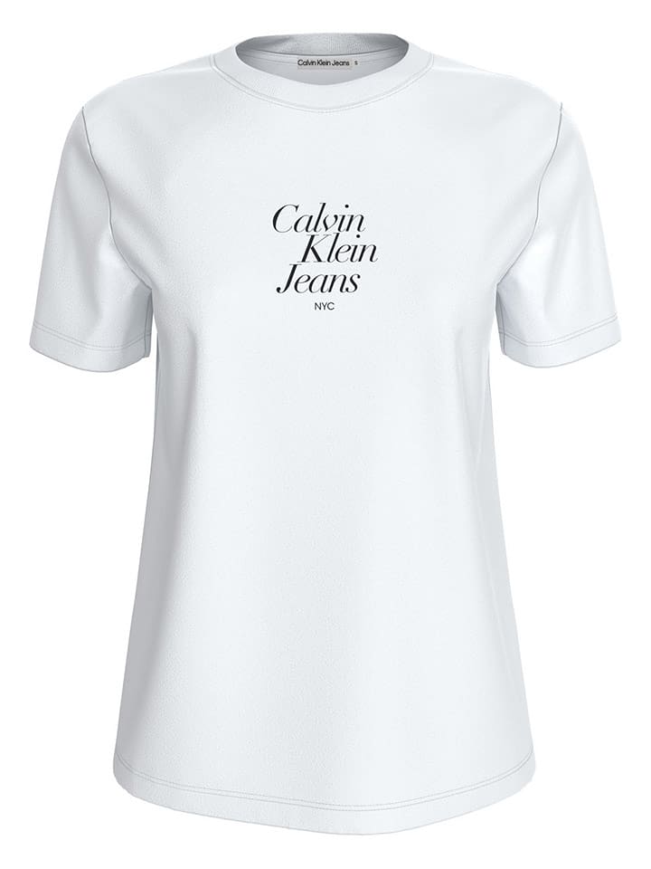 CALVIN KLEIN JEANS Koszulka w kolorze białym rozmiar: L