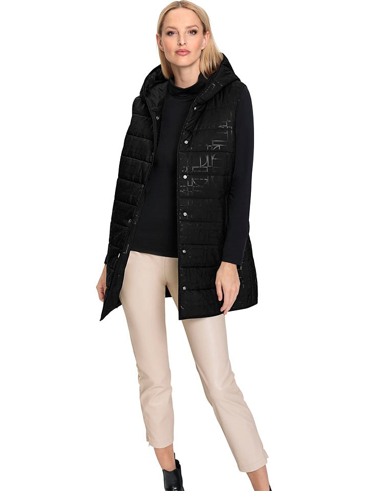 Heine Kamizelka pikowana w kolorze czarnym rozmiar: 38