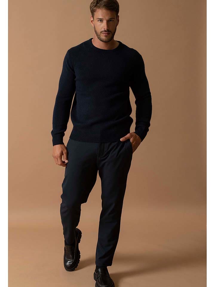 Perfect Cashmere Kaszmirowy sweter w kolorze granatowym rozmiar: M