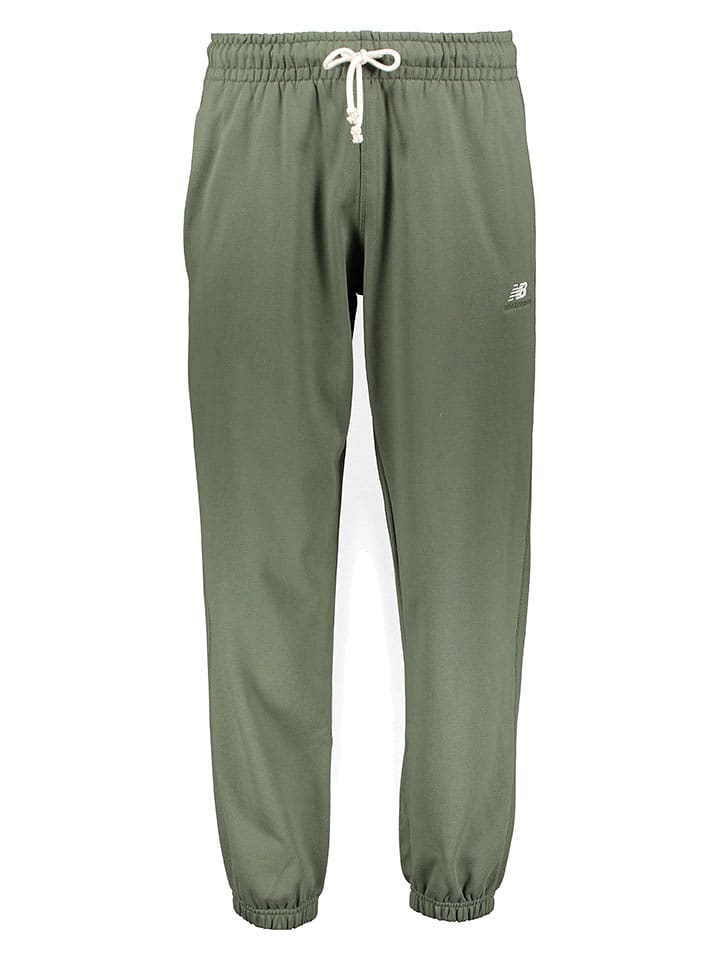 New Balance Spodnie dresowe "Athletics Remastered" w kolorze khaki rozmiar: S