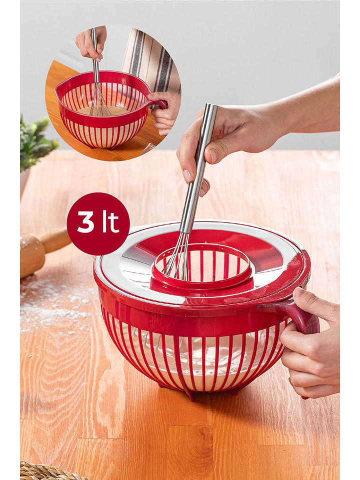 Violeta Home Miska w kolorze czerwonym do mieszania - 3 l rozmiar: onesize