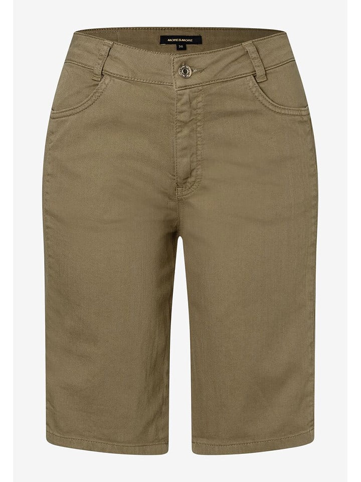 More & More Bermudy dżinsowe w kolorze khaki rozmiar: 34