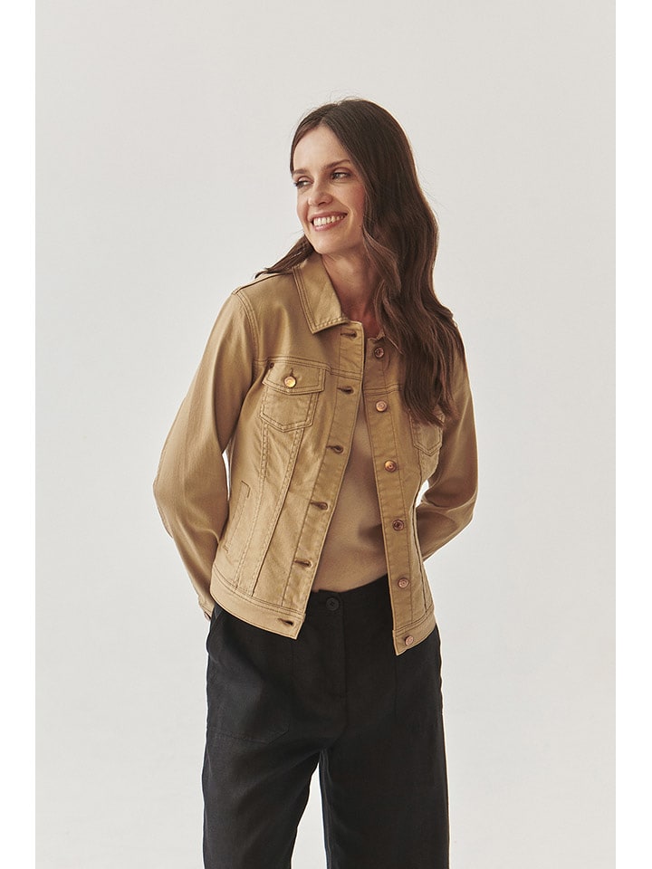 TATUUM Kurtka dżinsowa w kolorze beżowym rozmiar: 40