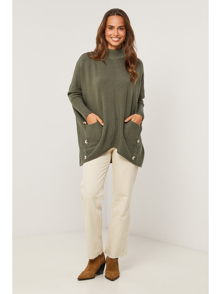 Soft Cashmere Sweter w kolorze khaki rozmiar: 38/40