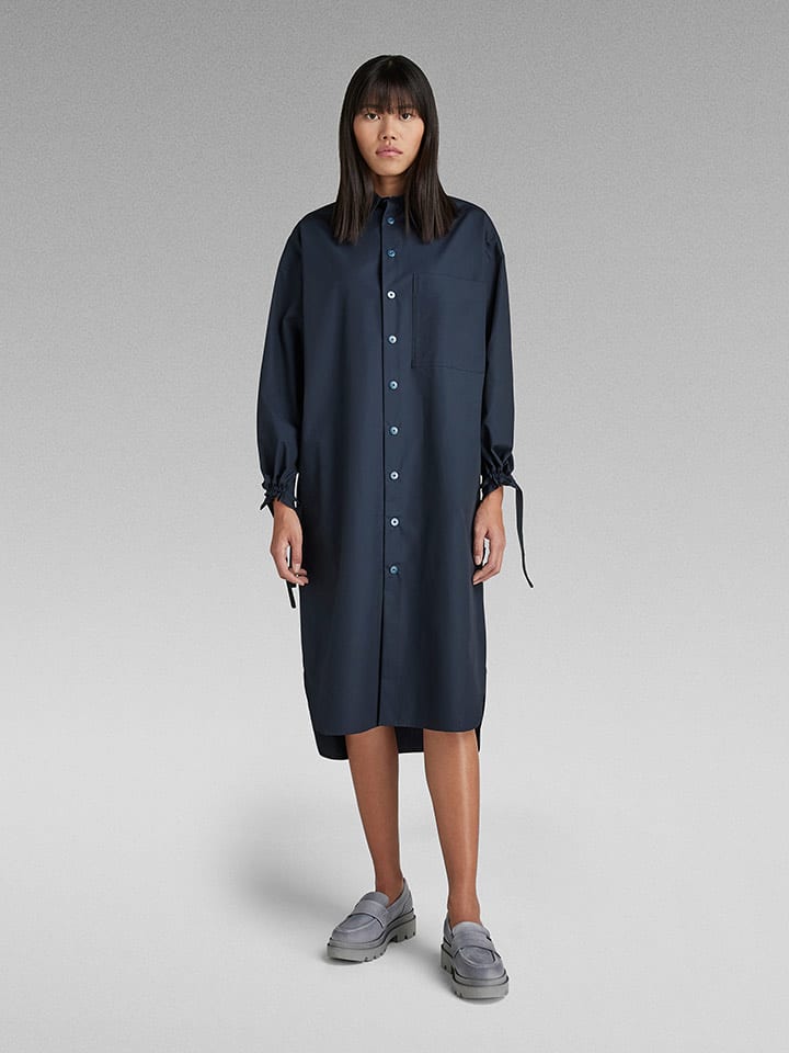 G-Star Sukienka koszulowa w kolorze granatowym rozmiar: M