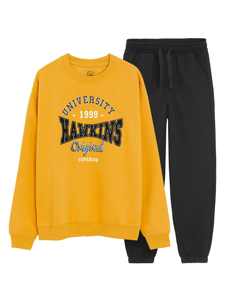 COOL CLUB 2-częściowy zestaw w kolorze żółto-czarnym rozmiar: 140