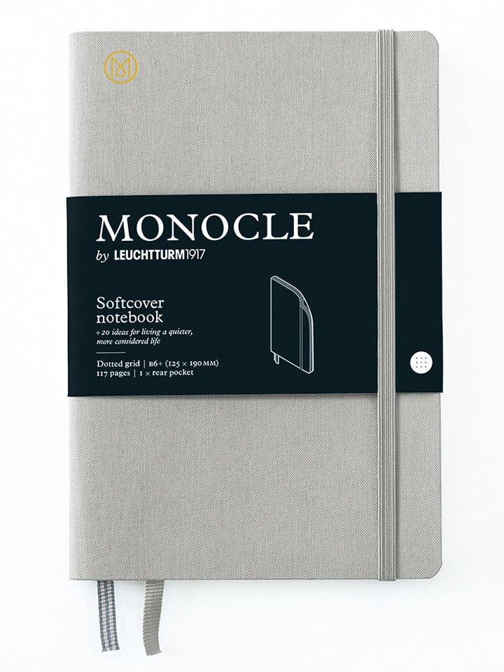 LEUCHTTURM1917 Notatnik w kolorze jasnoszarym w kropki - B6+ rozmiar: onesize