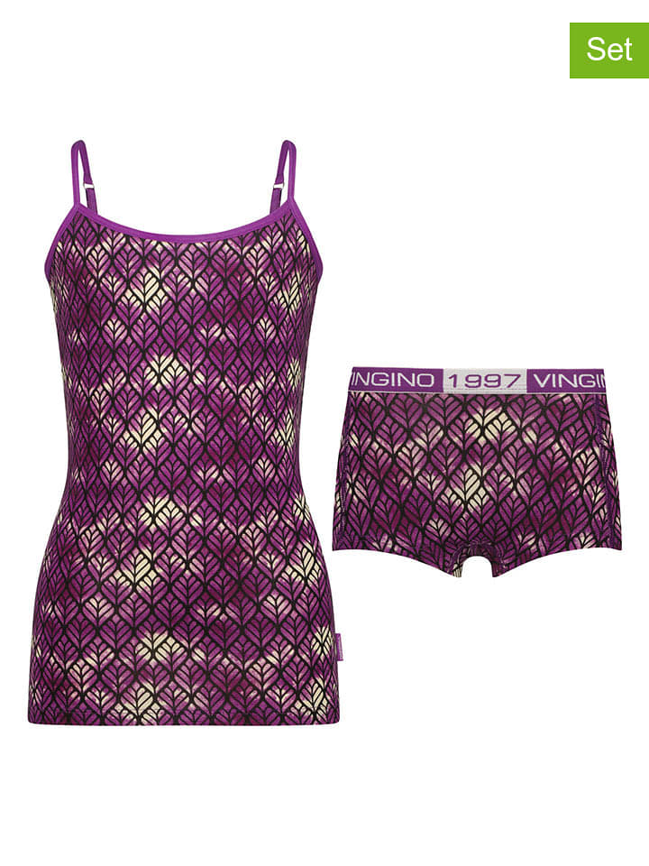 Vingino 2-częściowy zestaw bielizny w kolorze fioletowym rozmiar: 158/164