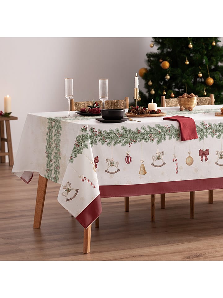 Mint Rugs Obrus "Christmas Gabriel" w kolorze biało-czerwonym rozmiar: 155x240 cm