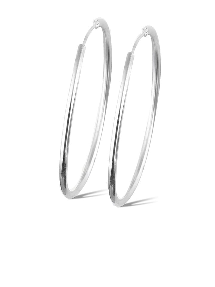 Miu Silver Srebrne kolczyki-kreole rozmiar: onesize