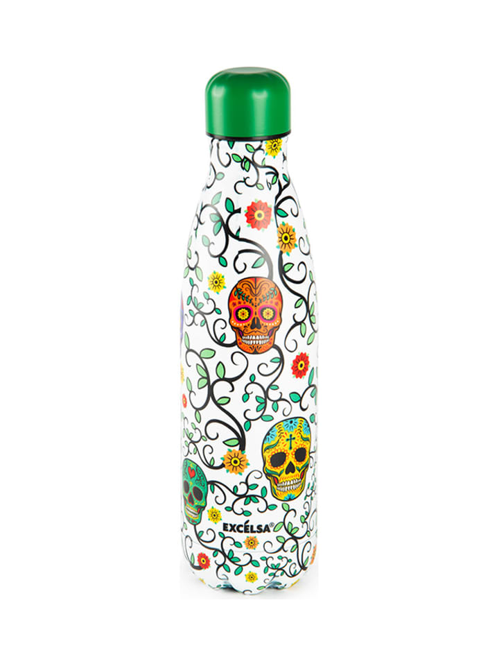 Trendy Kitchen by EXCÉLSA Butelka termiczna "Calavera" ze wzorem - 500 ml rozmiar: onesize