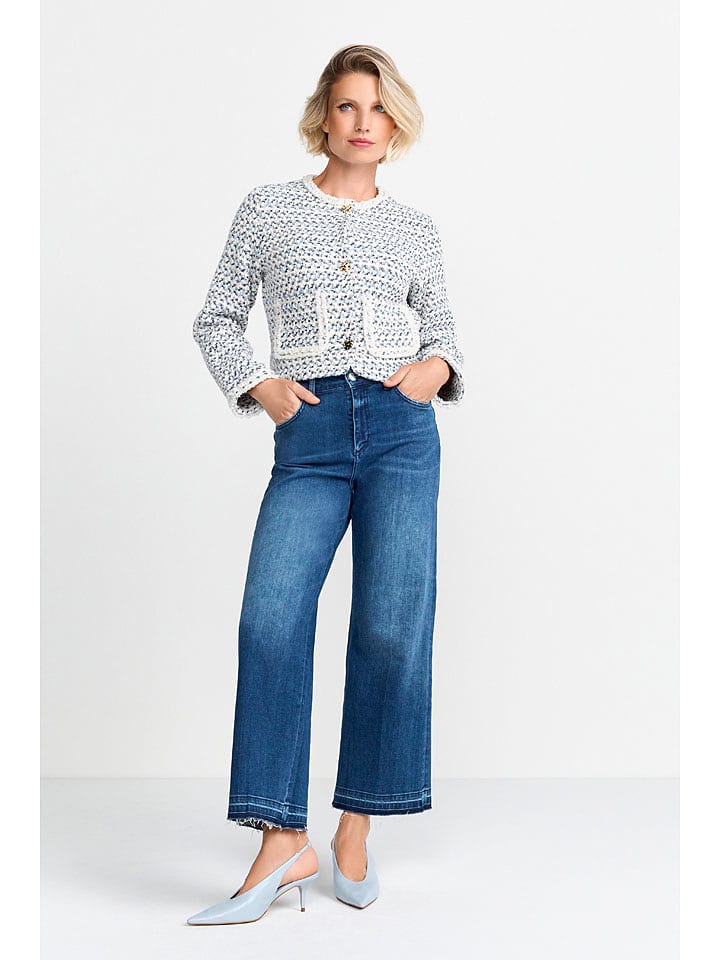 Rich&Royal Kardigan w kolorze biało-niebieskim rozmiar: S