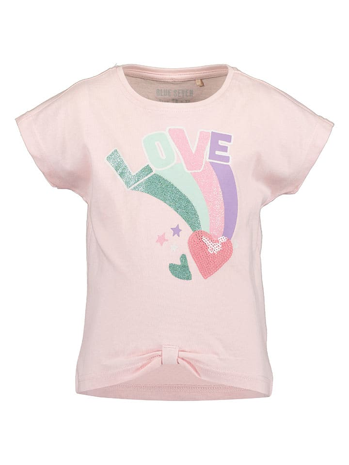 Blue Seven Koszulka w kolorze jasnoróżowym rozmiar: 98
